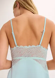 Neglisjé i glinsende materiale, bonprix