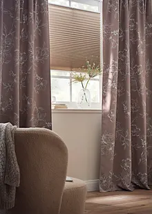 Mørkleggingsgardin med bladmønster (1-pack), bonprix