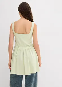 Lang topp i elastisk bomullsmiks, bonprix