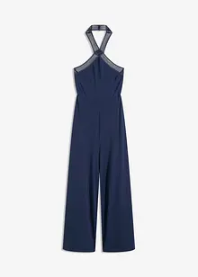 Jersey jumpsuit med laser-cut outs, bonprix