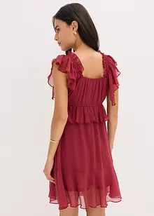 Chiffonkjole i A-modell, bonprix