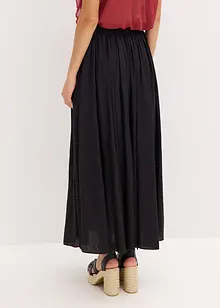 Crinkle maxiskjørt i strukturmateriale, bonprix