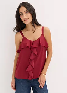 Stroppetopp i glinsende sateng, bonprix