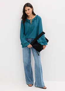 Bluse i bohemstil av fin viskosemiks, bonprix
