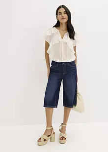 Jeansbermuda Mid Waist, Low Stretch, bonprix
