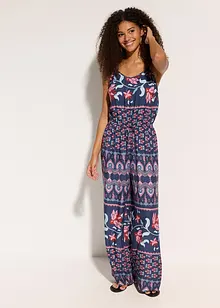 Lang jumpsuit i lett viskose, bonprix