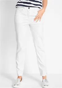 Bukse med stretch og rette ben, Mid Waist, bonprix