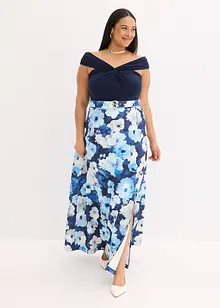 Carmen-kjole med drapering og belte, bonprix