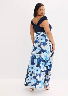 Carmen-kjole med drapering og belte, bonprix