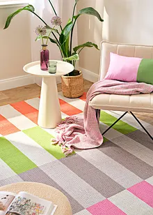 Forseggjort kosepledd med frynser, bonprix