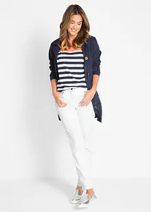 Bukse med stretch og rette ben, Mid Waist, bonprix