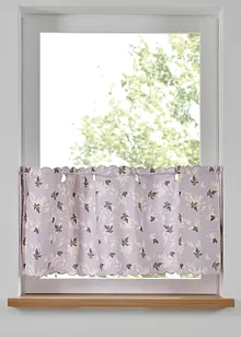 Gardinkappe av økologisk bomull med blomsterprint, bonprix
