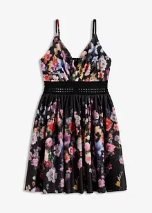 Minikjole med heklet innfelling, bonprix