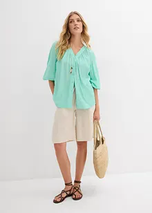 Bermudashorts i lett viskosemiks, bonprix