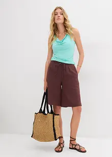 Bermudashorts i lett viskosemiks, bonprix