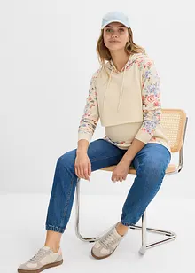 Myk 2-i-1-mamma-/ammesweatshirt med hette, bonprix