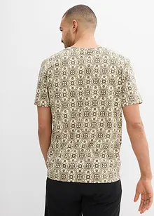 Henley T-skjorte i 100% økologisk bomull, bonprix