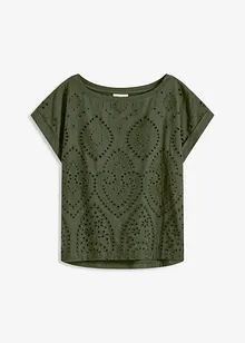 Topp med hullblonder, bonprix