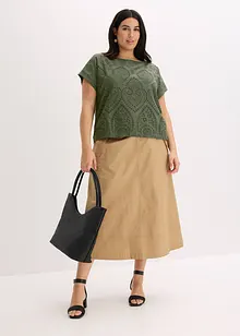 Topp med hullblonder, bonprix