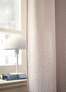 Gardin i lett rynket materiale (1-pack), bonprix