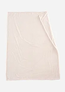 Mykt fleecepledd i materiale med bikakestruktur, bonprix