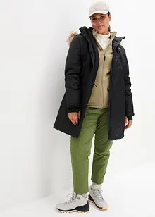 Varmende kåpe med fuskepels, vannavstøtende, bonprix