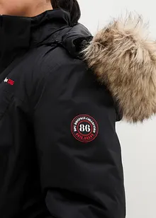 Varmende kåpe med fuskepels, vannavstøtende, bonprix