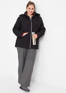 Outdoor-funkjsonsjakke, 3-i-1, med strikket fleece innvendig, bonprix