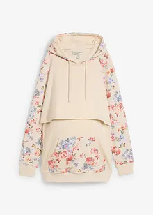 Myk 2-i-1-mamma-/ammesweatshirt med hette, bonprix