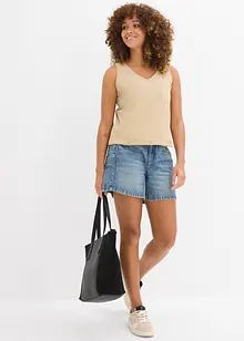 Singlet i 100% økologisk bomull (2-pack), bonprix