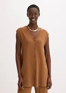Lang finstrikket vest, bonprix