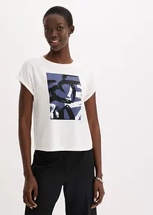 Top med viskose og glitterstener, bonprix