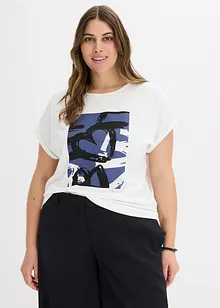 Top med viskose og glitterstener, bonprix