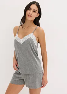 Shorty-pyjamas med fine blonder, bonprix