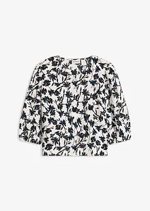 Kortermet bluse i strukturmateriale, bonprix
