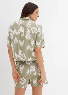 Viskosebluse med folklore trykk, bonprix
