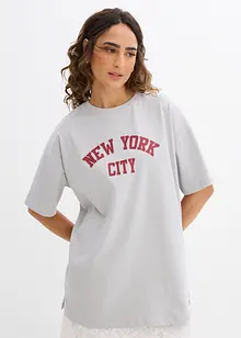 Oversized topp i 100% økologisk bomull, bonprix