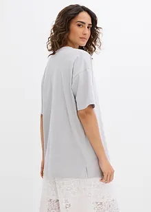 Oversized topp i 100% økologisk bomull, bonprix