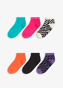 Sneakerssokker med økologisk bomull (6-pack), bonprix
