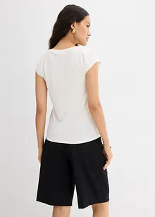 Ribbet topp i myk modalmiks, bonprix