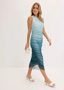 One shoulder-kjole med meshinnfelling, bonprix