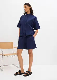 Oversized bluse av ren bomull, bonprix