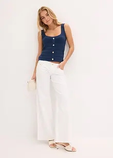 Strikket topp med metallic effekt, bonprix