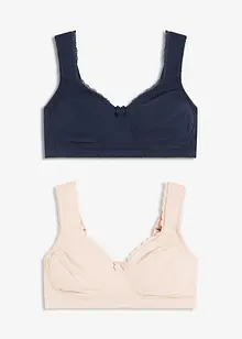 Minimizer-BH uten bøyle med økologisk bomull (2-pack), bonprix