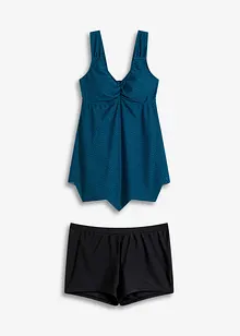 Lang tankini (2-delt sett) med sikksakksøm, bonprix
