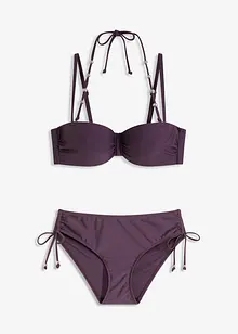 Balconette-bikini med avtagbare halterneck-stropper (2-delt sett), bonprix