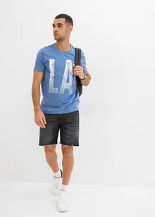 T-skjorte i økologisk bomull, Slim Fit, bonprix