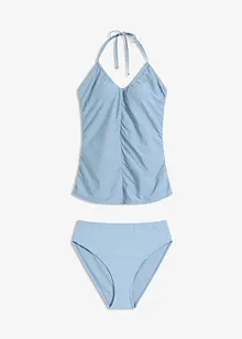 Halterneck-tankini med rynking (2-delt sett), bonprix