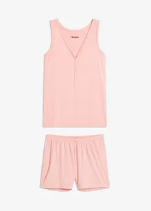 Shorty-pyjamas i mykt ribbet materiale, bonprix
