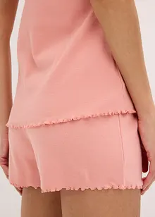 Shorty-pyjamas med  delikat blondebesetning, bonprix